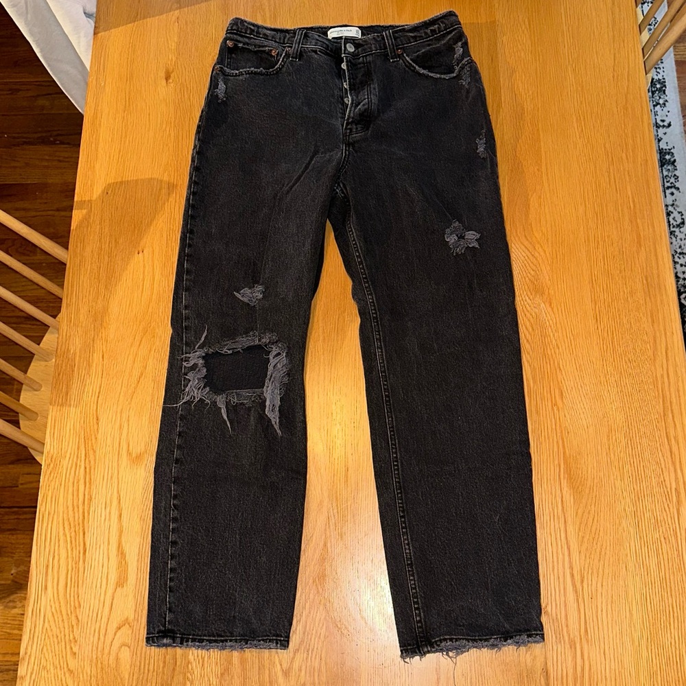 Abercrombie High Rise Dad Jeans
